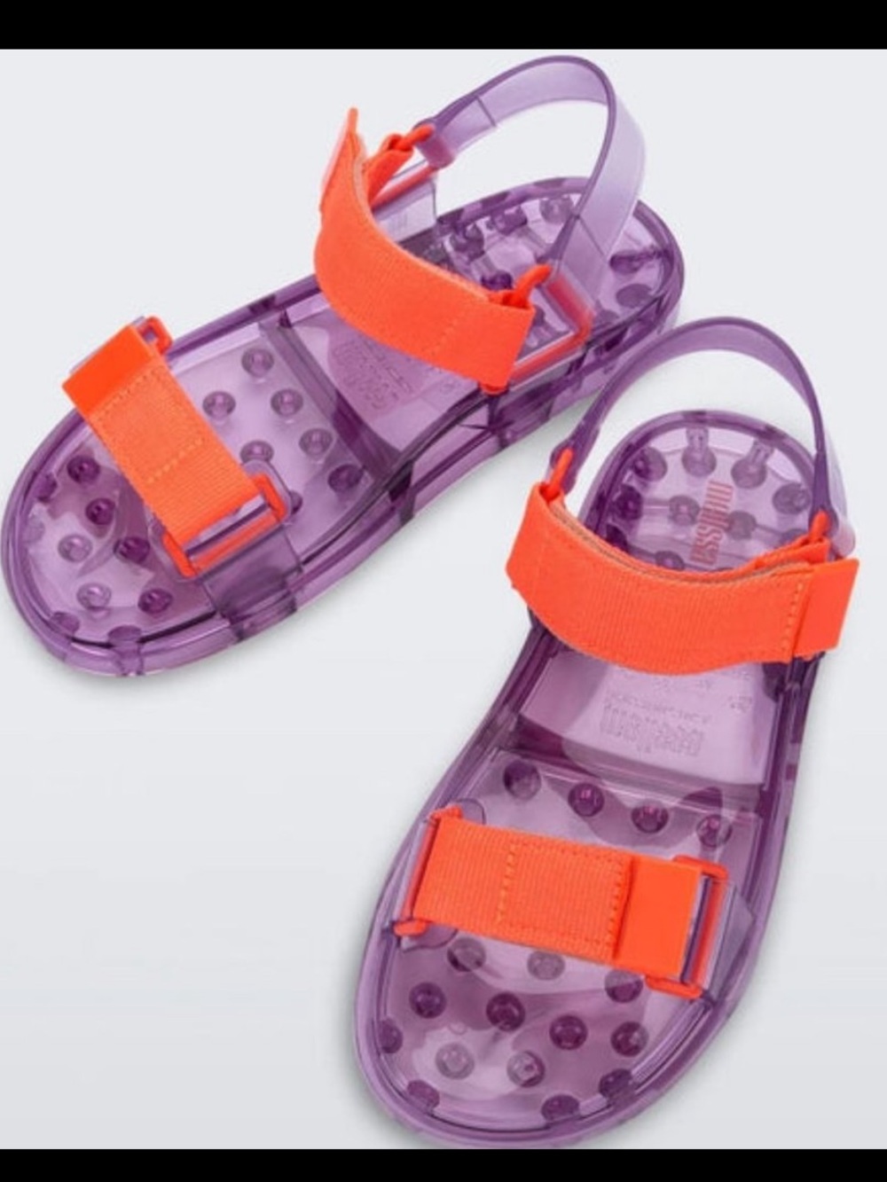 Melissa Jelly Sandals - Lilac/Orange